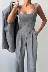 Grace | Three-Piece Set With Double-Breasted Blazer