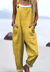 Abigail™ | Sunwoven Overalls With Pockets