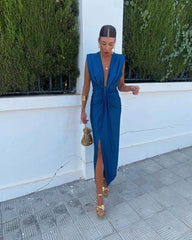 VALERIE – ELEGANT RUCHED EVENING DRESS