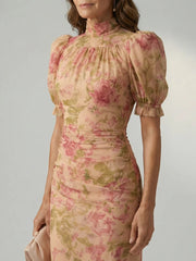 Vianne | Gentle High Neck Maxi Dress