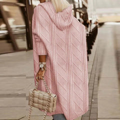 Faith – Long Hooded Knit Cardigan