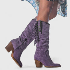 Savannah – Western Charm Fringe Boots