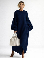 VALERIA | Oversized Knit Maxi Sweater Dress