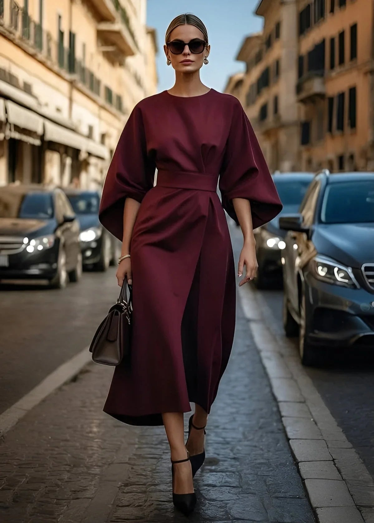 Madison - Elegant Dress With Sleeves