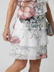 Kualani | Clean Floral Knee Length Dress