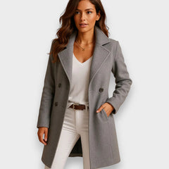 Mirella – Elegant Tailored Wool Coat