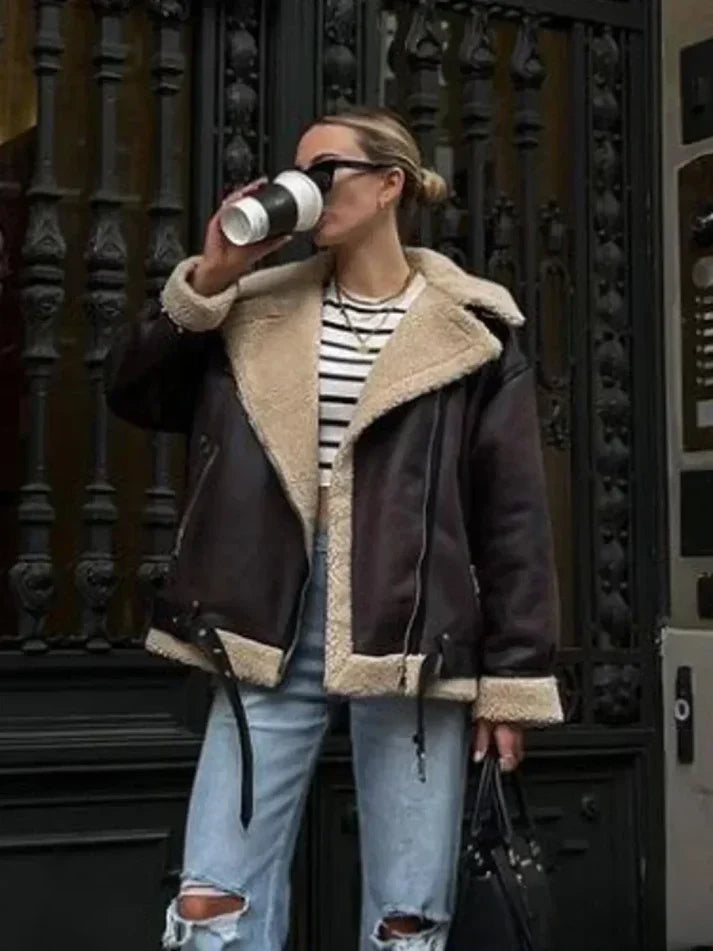Brooke – Urban Cozy Aviator Jacket
