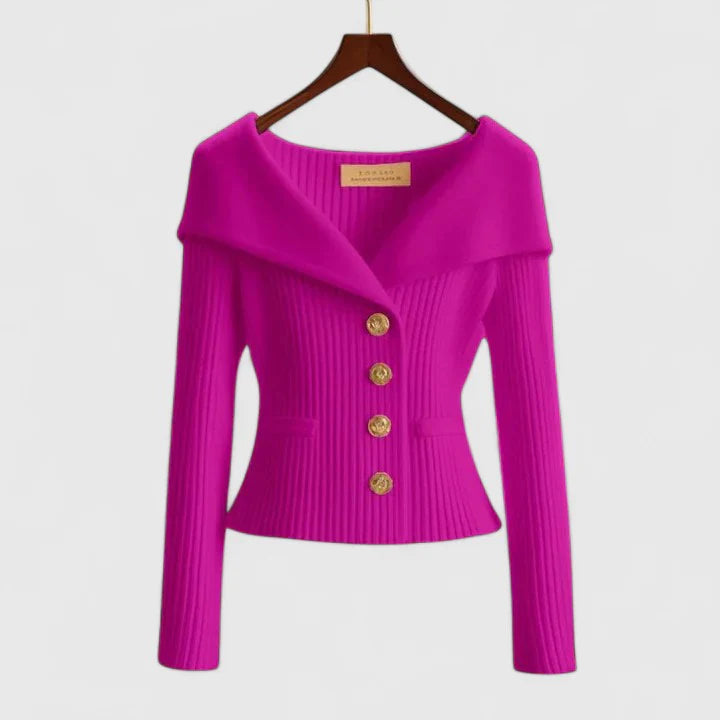 Mika – Elegant Off-Shoulder Knit Top