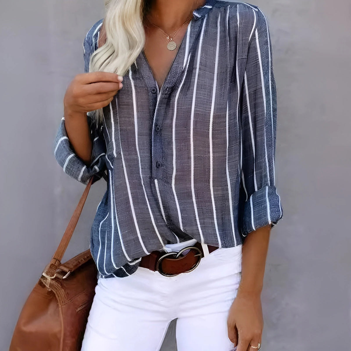 Lillian – Relaxed Striped Blouse