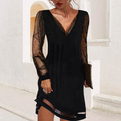 Avabella™ – Elegant V-Neck Dress