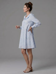 Opal | Button Front Collar Knee Length Dress