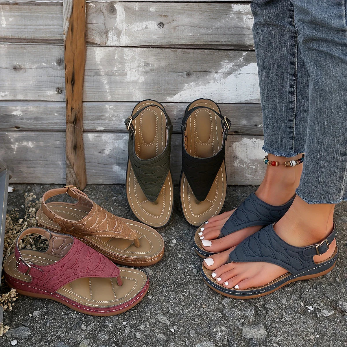 Breeze Clip Toe Sandals - Built-In Support