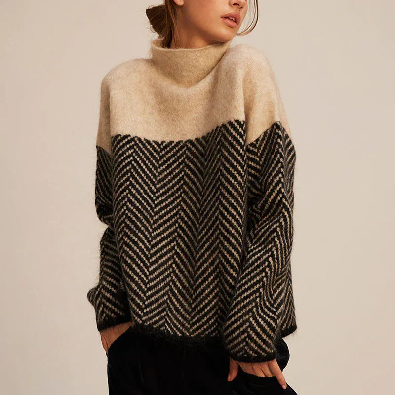 Lauren – Cozy Modern High-Neck Sweater