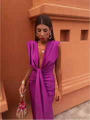 VALERIE – ELEGANT RUCHED EVENING DRESS
