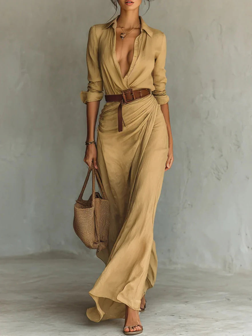 Cassy - Resort Chic Shirt Dress