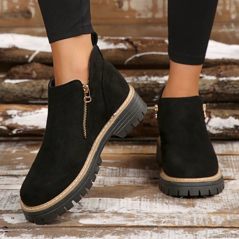 Olivia – Urban Ease Zip Ankle Boots