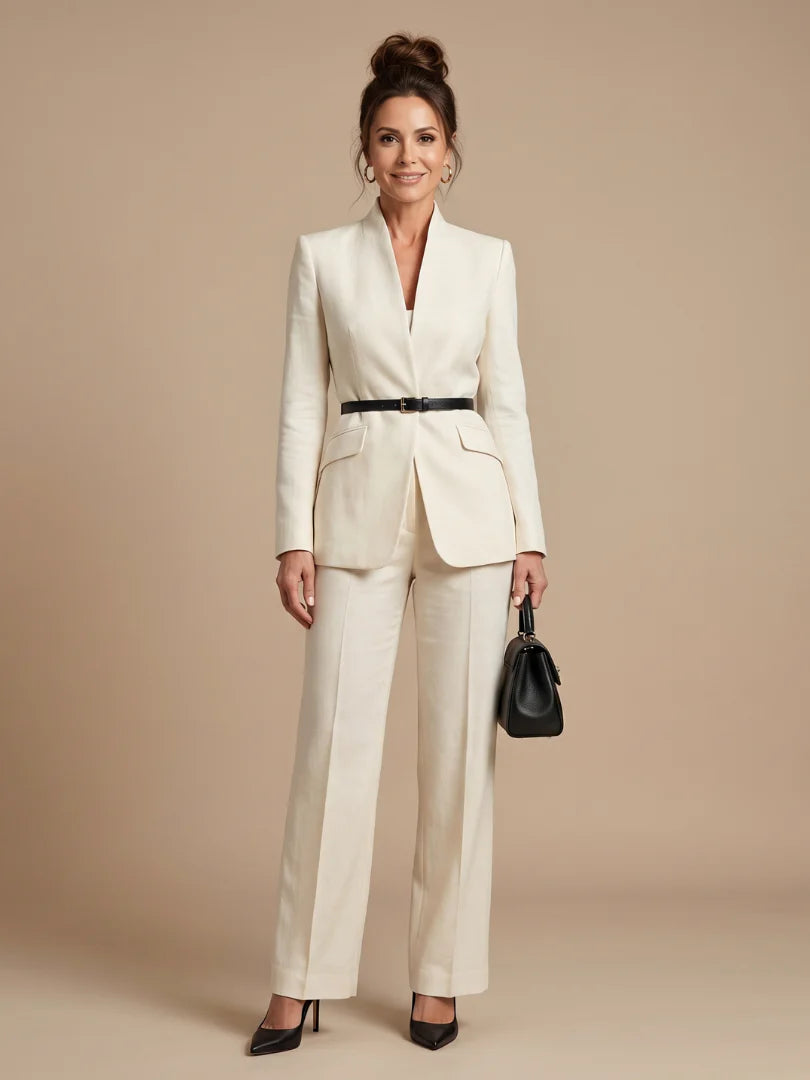 Delta | Structured Stand Collar Tailored Suit
