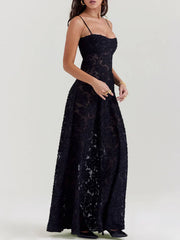Savannah – Timeless Lace Flow Maxi Dress