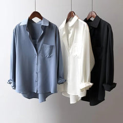 Ellie - Timeless Elegance In Silk Blouse