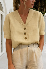 Cathy – Classic Button Blouse