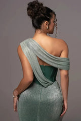 Giselle – Draped Goddess Elegance Maxi Dress