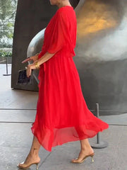 Ulani | V-Neck Flowy Dress