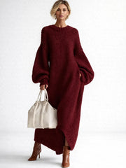 VALERIA | Oversized Knit Maxi Sweater Dress