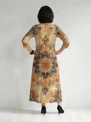 Damon | Gentle Floral Midi Dress