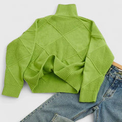 Wilma – Cozy Turtleneck Knit Sweater