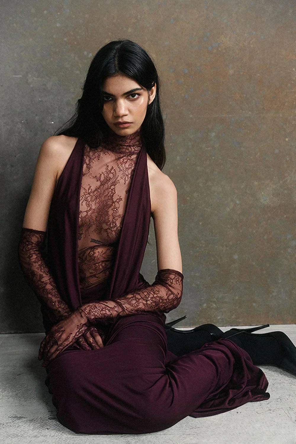 Lillian – Sultry Lace Elegance Evening Dress