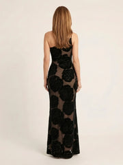 Cressida | One Shoulder Floral Lace Maxi Dress
