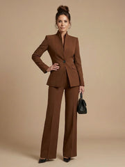 Delta | Structured Stand Collar Tailored Suit