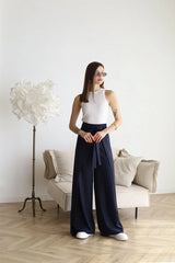 Ariane – Women’S Wide-Leg Linen Pants