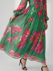 Valen | Soft Floral Midi Dress