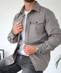 Mason – Textured Button-Up Knit Shirt
