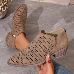 Savannah – Chic Cutout Side Booties