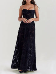 Savannah – Timeless Lace Flow Maxi Dress