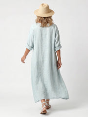 Kassiani | Ornate Panel Embroidered Oversized Pocket Midi Dress