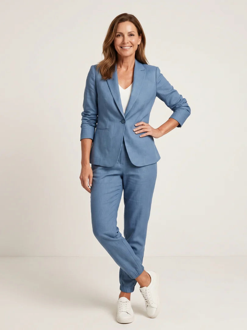 Ines | Notch Collar Relaxed Tailored Suit