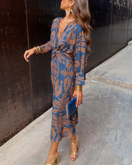 Camille – Golden Glance Twist Dress