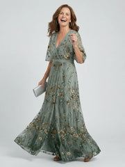 Selora | Halter Bloom Flow Maxi Dress