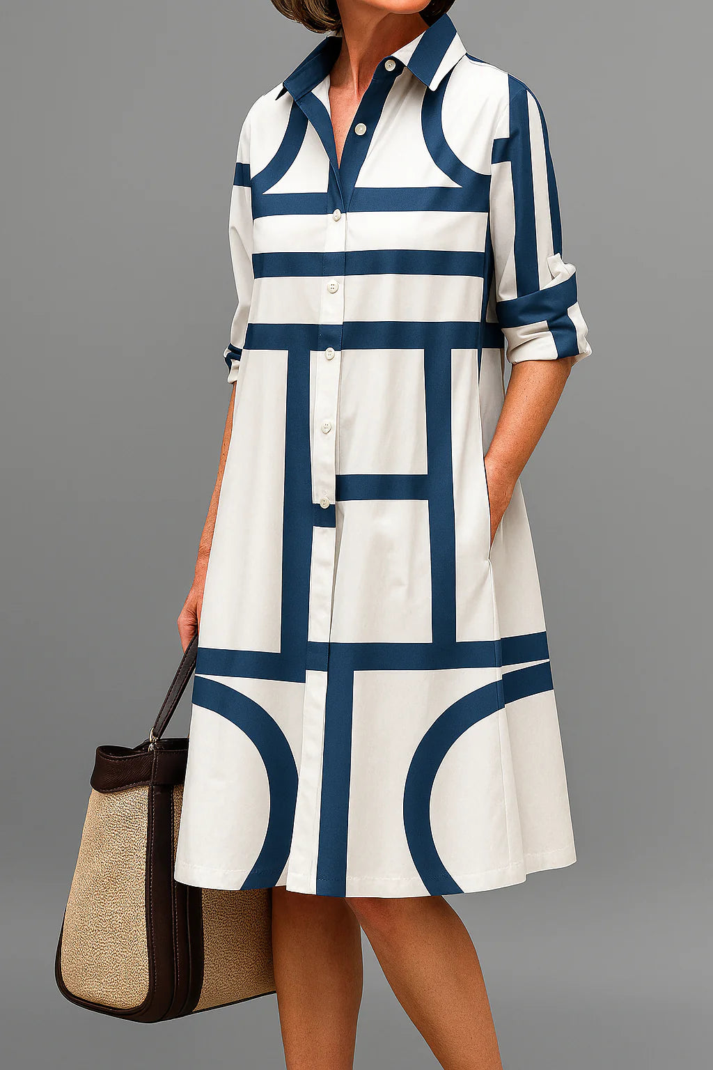 Julia - Elegant Midi Dress For Effortless Style