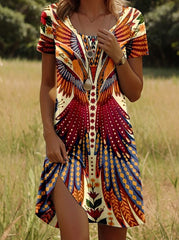 Julia – Vibrant Boho Chic Dress