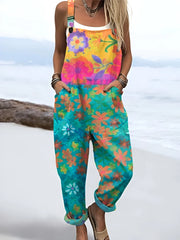Grace™ | Watercolor Bloom Overalls