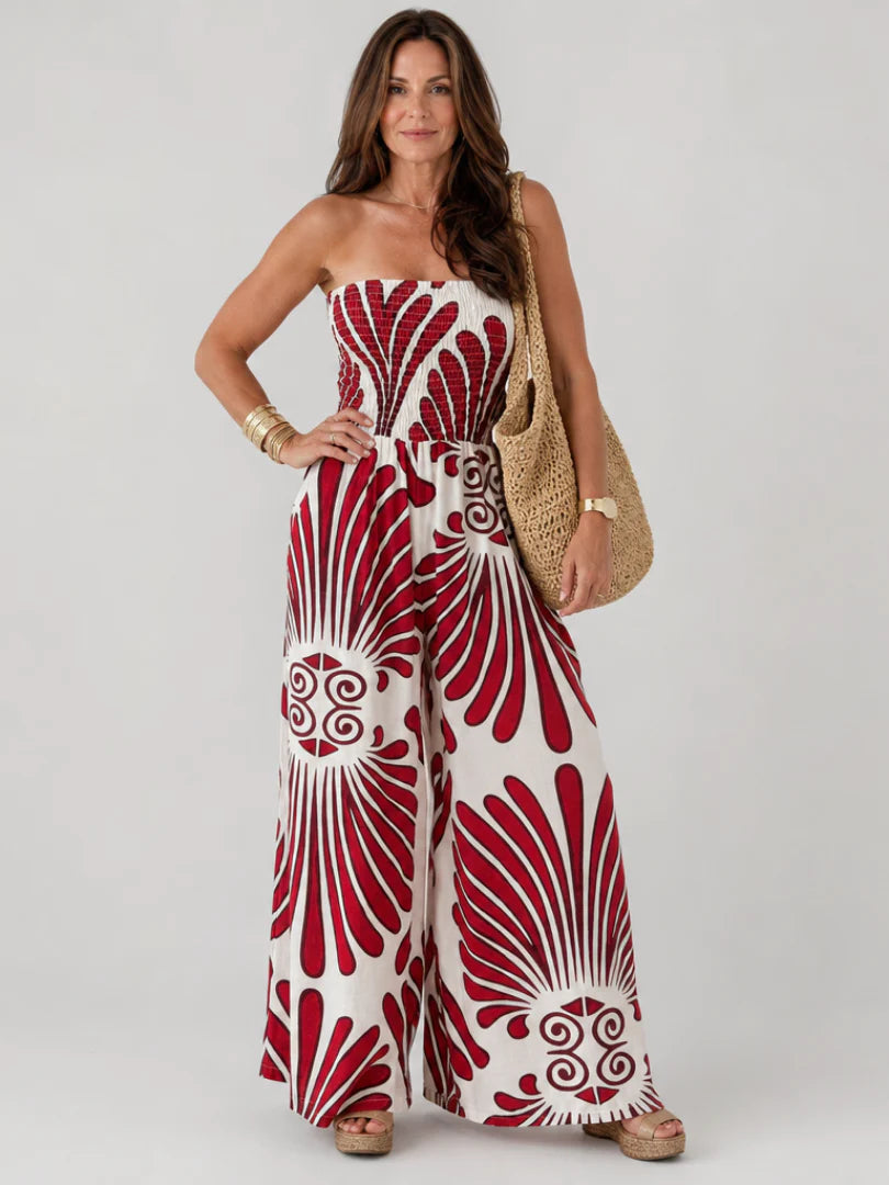 Dyman | Strapless Flowing Silhouette Maxi Dress