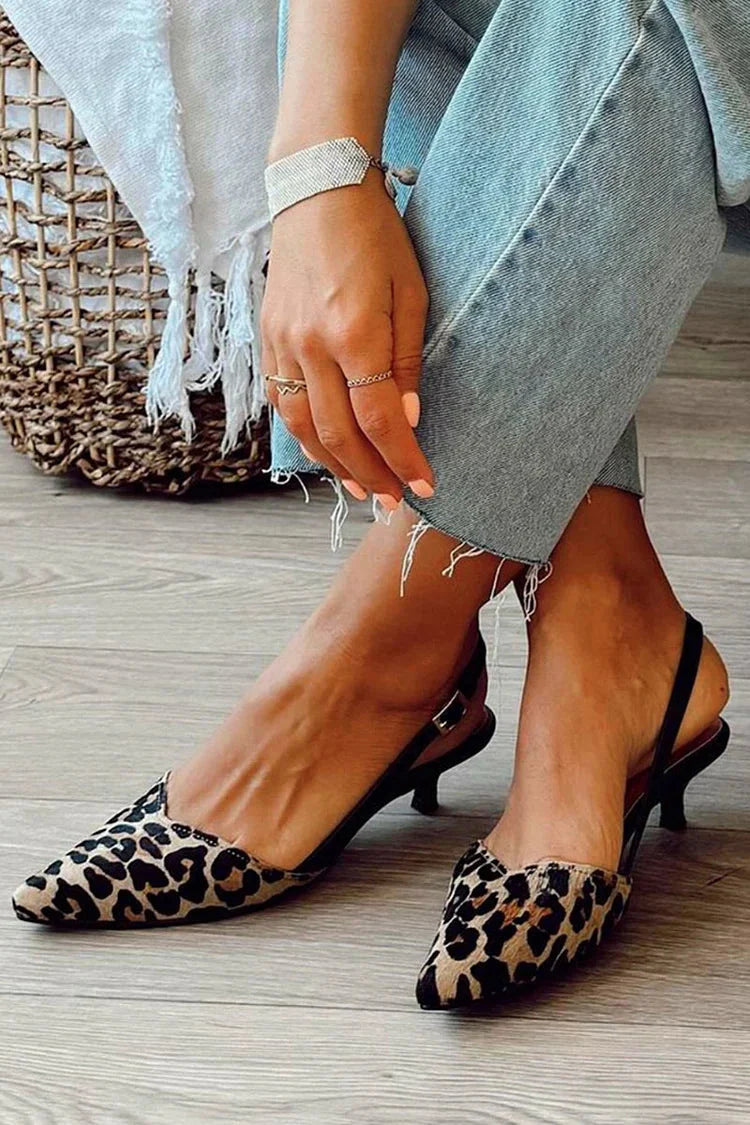Emily – Chic Wild Style Slingback Heels