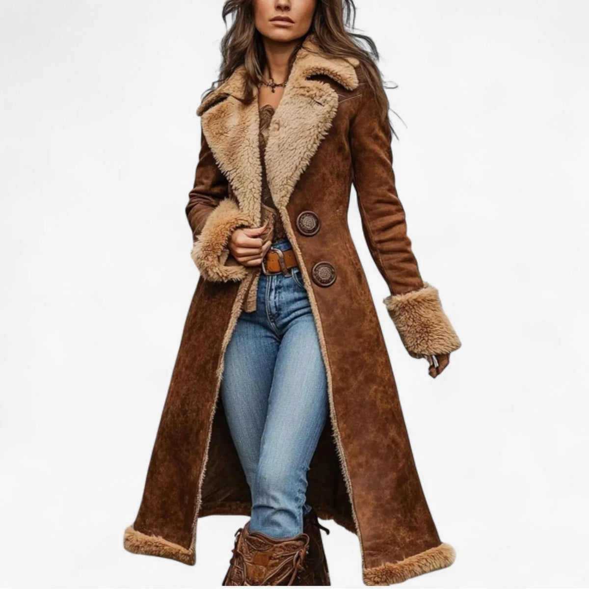 SIENNA – LUXE SHERPA-LINED LONG COAT