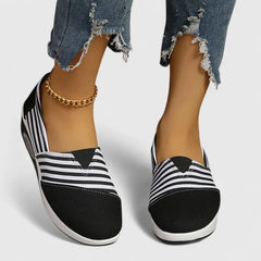 Jean – Striped Slip-On Sneakers