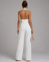 Nymera | Halter Neck Wide Leg Sleeveless Jumpsuit