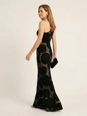 Cressida | One Shoulder Floral Lace Maxi Dress